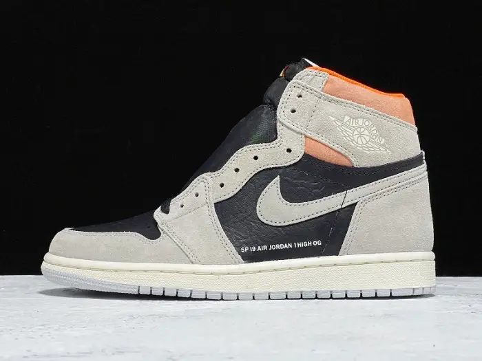 Jordan 1 Retro High Neutral Grey Hyper Crimson 