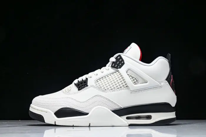 Air Jordan 4“Flight Club”Sail Black-University Red 