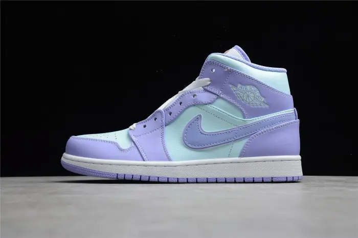 Jordan 1 Mid Purple Aqua 
