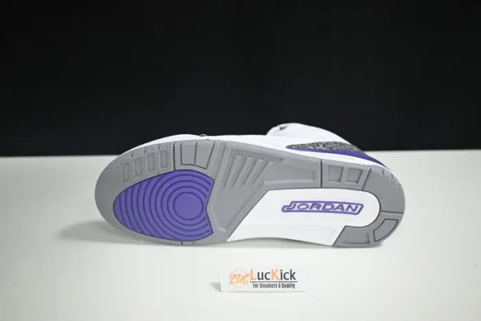 Air Jordan 3 White Black Dark Iris Cement Grey 