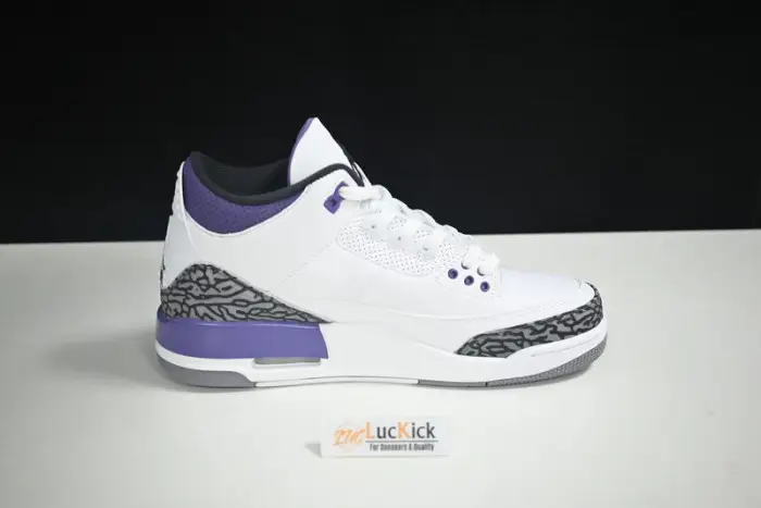 Air Jordan 3 White Black Dark Iris Cement Grey 