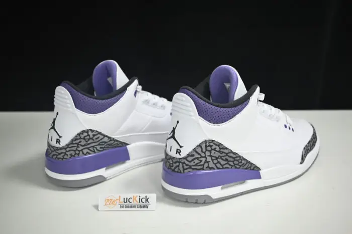 Air Jordan 3 White Black Dark Iris Cement Grey 