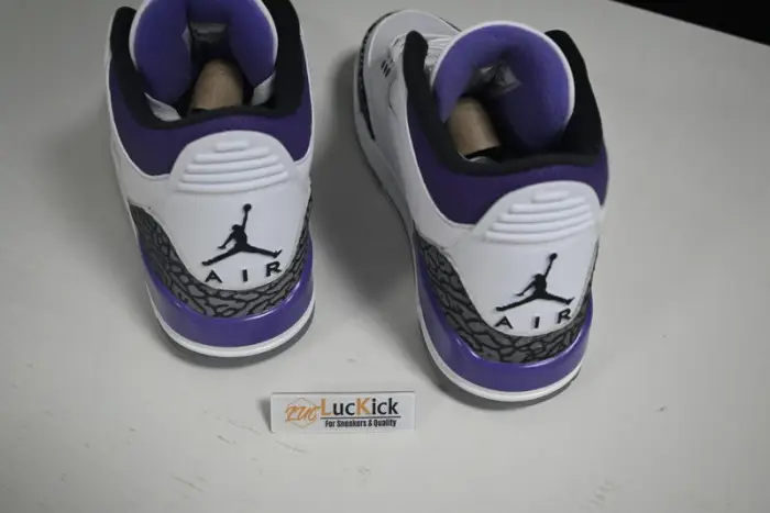 Air Jordan 3 White Black Dark Iris Cement Grey 
