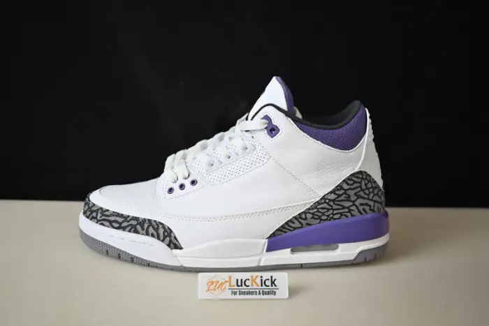Air Jordan 3 White Black Dark Iris Cement Grey 