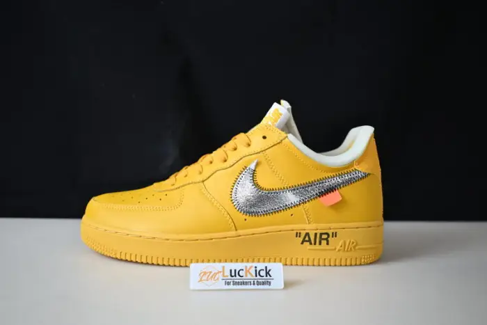 Nike Air Force 1 Low OW University Gold Metallic Silver 