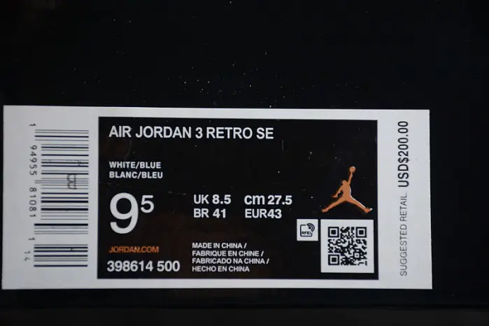 Air Jordan 3 Retro SE White Dark Brown Green Shoes 