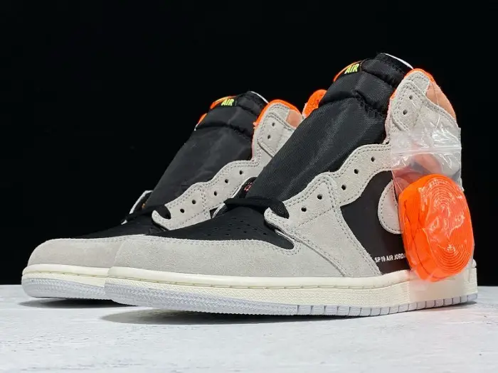 Jordan 1 Retro High Neutral Grey Hyper Crimson 