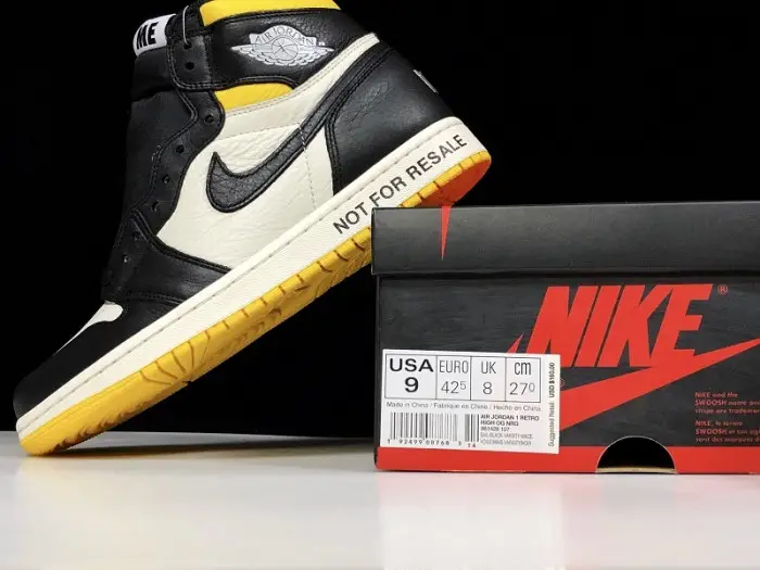 Jordan 1 Retro High "Not for Resale" Varsity Maize 
