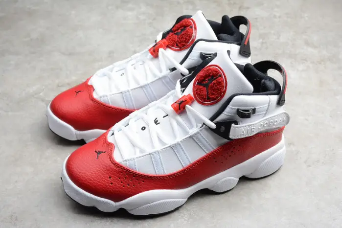 Jordan 6 Rings White University Red 