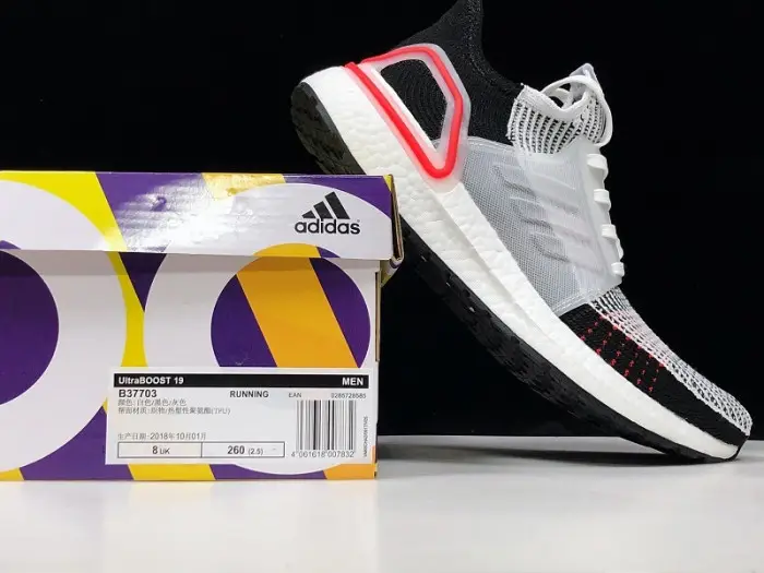 Ultra Boost 2019 Cloud White Active Red 