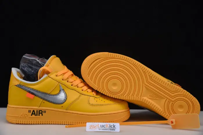 Nike Air Force 1 Low OW University Gold Metallic Silver 