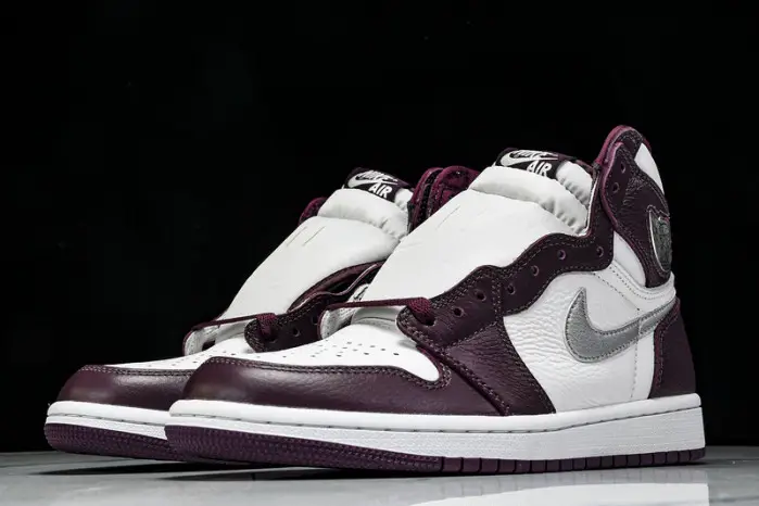 Air Jordan 1 High OG “Bordeaux” Bordeaux White-Metallic Silver 
