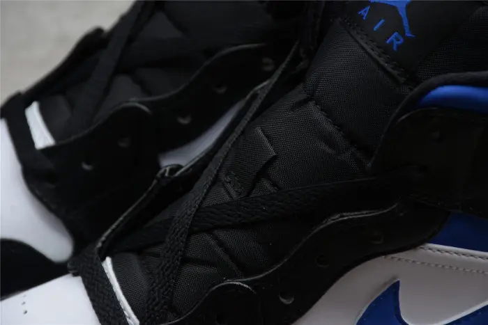 Jordan 1 Mid White Black Royal 