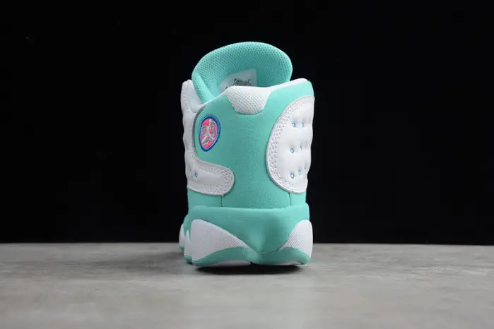 Jordan 13 Retro White Soar Green Pink (GS) 