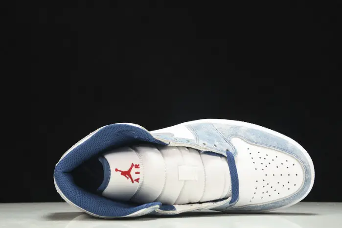 JORDAN 1 MID FRENCH BLUE FIRE RED 