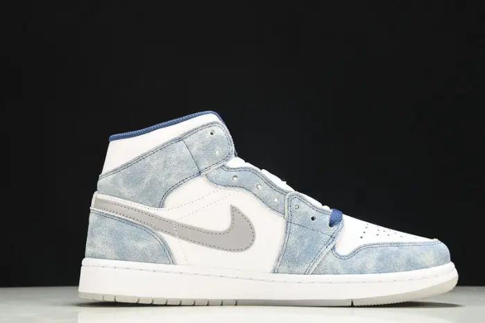 JORDAN 1 MID FRENCH BLUE FIRE RED 
