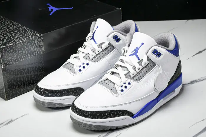 Jordan 3 Retro White Royal Blue 