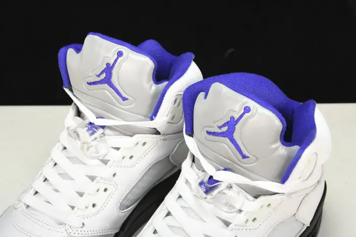 Air Jordan 5 White Dark Concord-Black 
