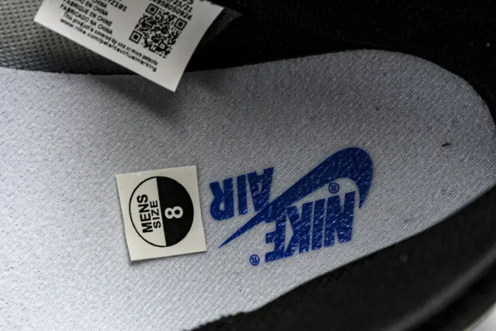 Air Jordan 1 Travis Scott Blank Black Barb  Cap Leather 