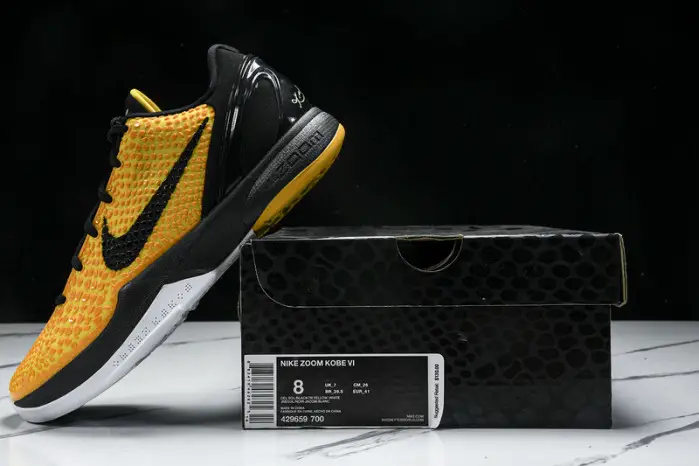 NIKE KOBE 6 PROTRO “LIGHTBULB” BLACK YELLOW 
