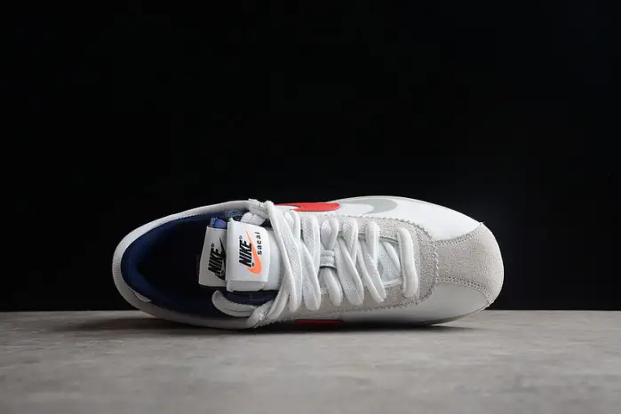 Sacai x Nike Cortez White Red Navy Blue 