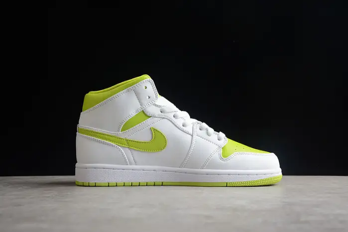 Jordan 1 Mid White Lime (W) 