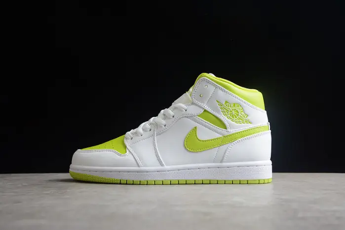 Jordan 1 Mid White Lime (W) 
