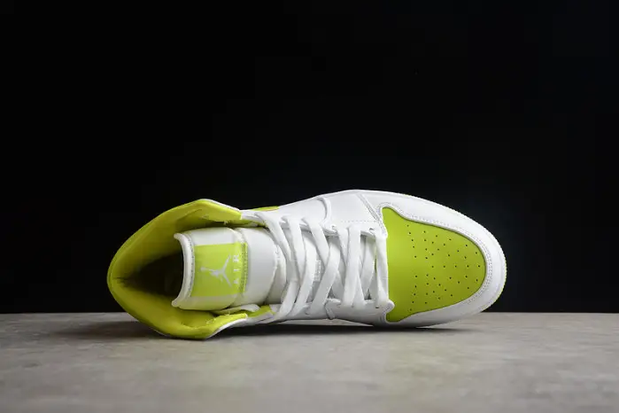 Jordan 1 Mid White Lime (W) 