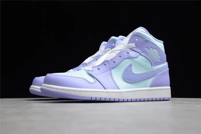 Jordan 1 Mid Purple Aqua 