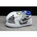 New Arrive Air Jordan 1 High  White Blue Black 