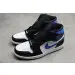Jordan 1 Mid White Black Royal 