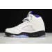 Air Jordan 5 White/Dark Concord-Black 