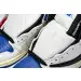 Air Jordan 1 Travis Scott Blank Black Barb  Cap Leather 